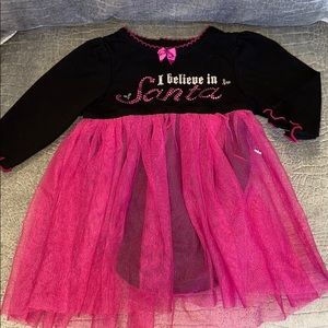 I believe in Santa cute baby dress